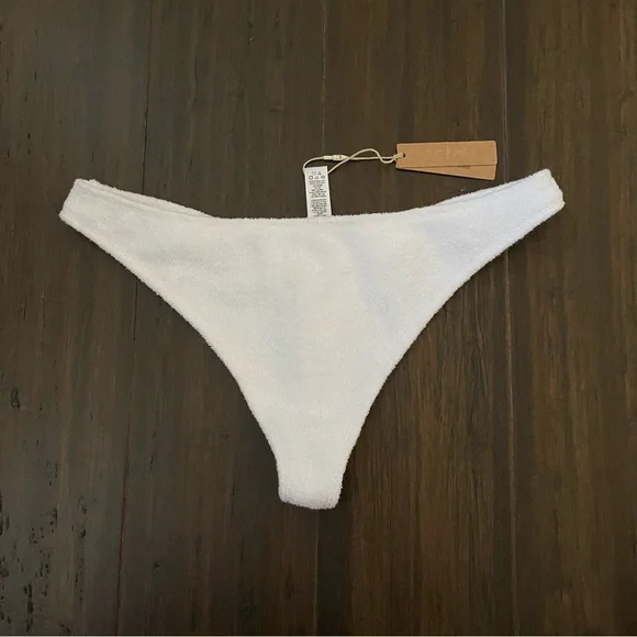 Skims Terry Cloth Thong in Marble size M - Picture 6 of 12